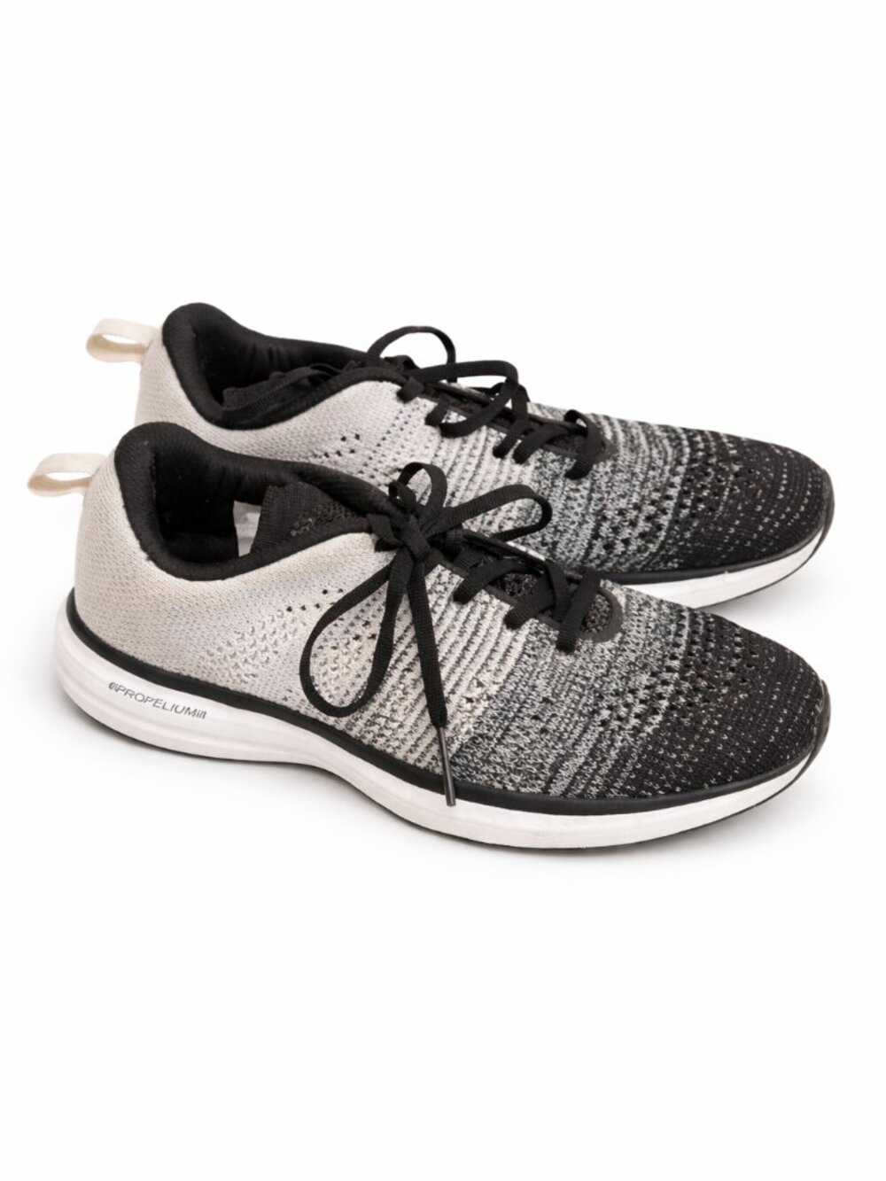 APL TechLoom Pro Sneakers Women’s 8.5 Black White Knit Athletic Propulsion